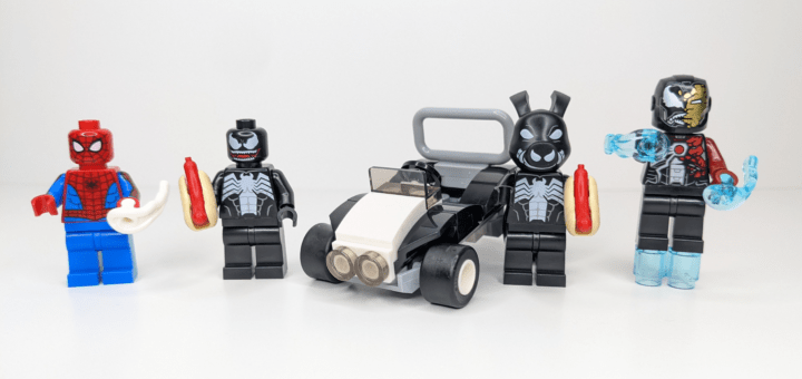 lego spiderman vs venom and iron venom